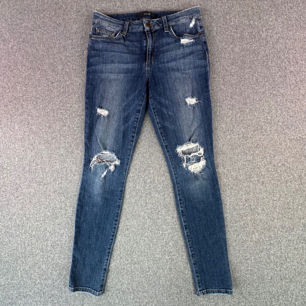 Joe's Jeans Jeans Womens 29 Beckett TVHBT35100 Blue Distressed Slim Distressed